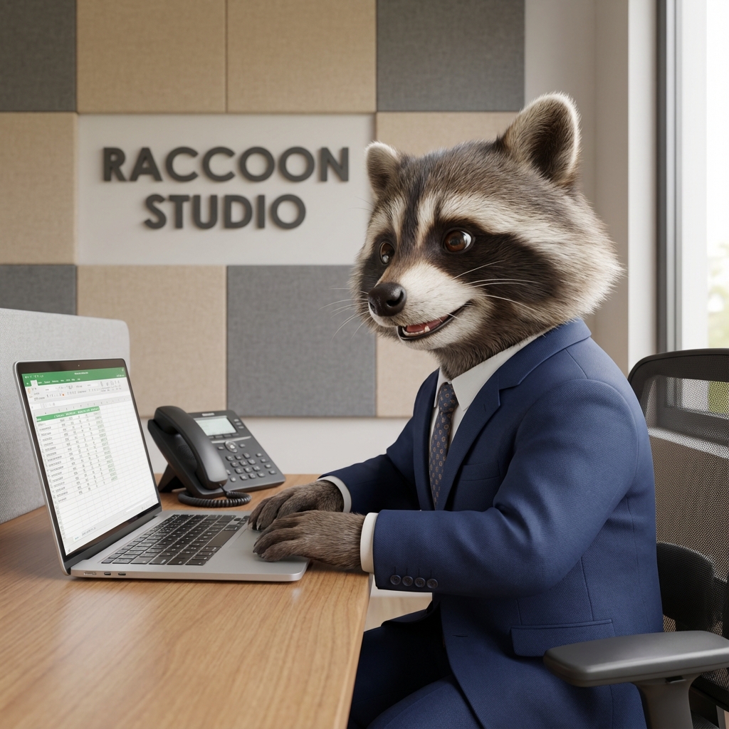 Raccoon Studio Mascot
